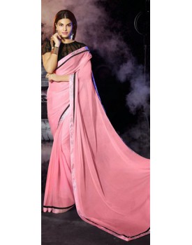 pink saree