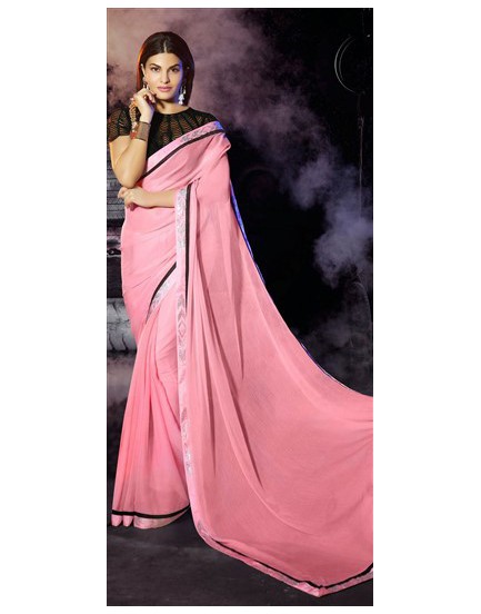pink saree