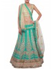 blue designer lehenga