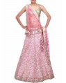 pink designer lehenga