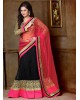 pink and blue fishcut lehenga