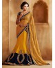 yellow fishcut lehenga