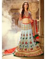 multicolor fishcut lehenga