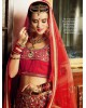 Red bridal lehenga