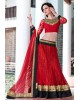Maroon net lehenga