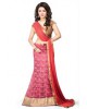 sky blue net lehenga