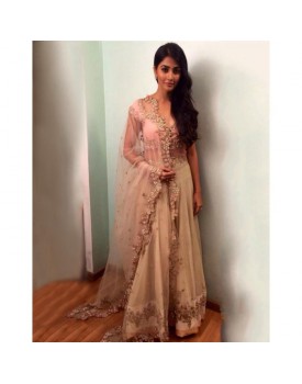 cream colour bollywood lehenga