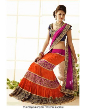 Orange lehenga