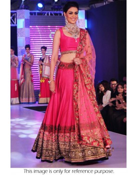 Pink clolour bollywood lehenga