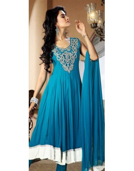 sky blue colour dress