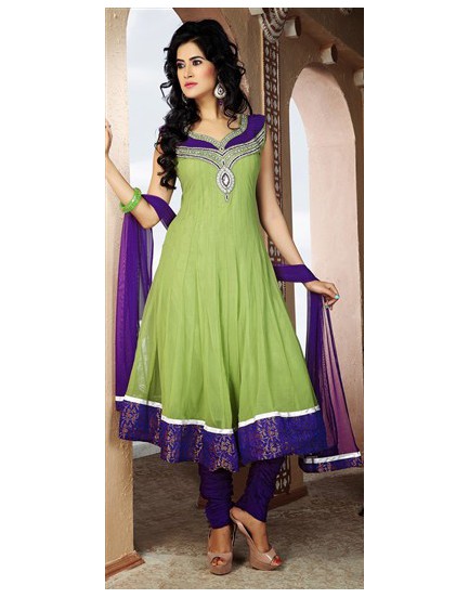 green readymade salwar
