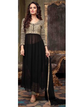 black readymade dress