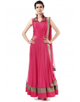 Pink dress-readymade
