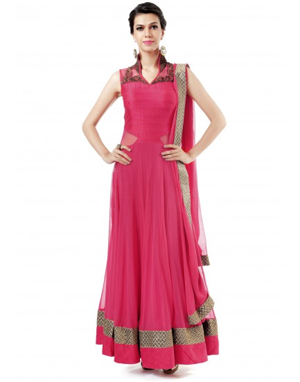 Pink dress-readymade