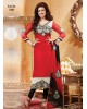 Red-black readymade dress