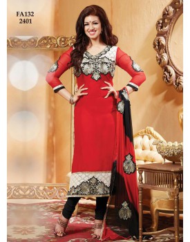 Red-black readymade dress