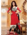 Red-black readymade dress