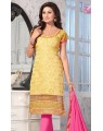 yellow-pink dress