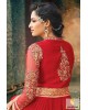 Maroon designer anarkali dress
