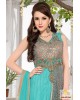 sky blue anarkali dress