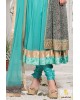 sky blue anarkali dress