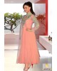 Peach colour anarkali dress