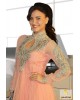 Peach colour anarkali dress