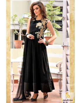 Black anarkali dress