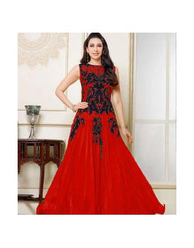 Red party wear dress