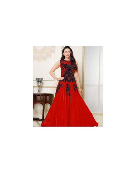 Red party wear dress