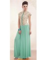 Sky blue party wear dress