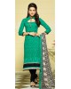 Green party wear dress