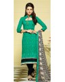 Green party wear dress