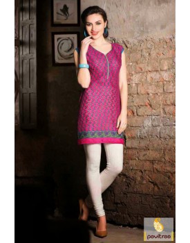 Pink casual kurti