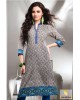 Grey-orange kurti
