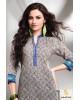 Grey-orange kurti