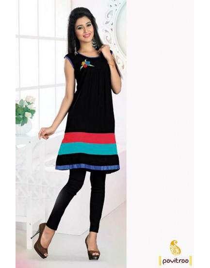 Black casual kurti