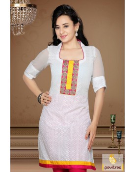 White casual kurti