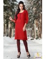 Red casual kurti