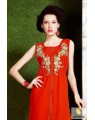 Orange stylish kurti