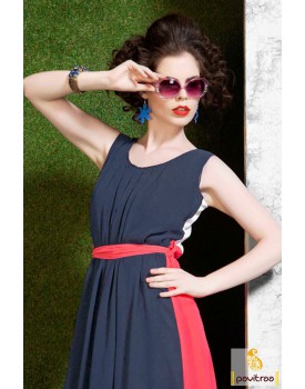 navy blue stylish kurti