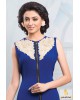 Blue embroidery kurti