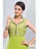 Green embroidery kurti