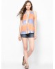 orange-blue casual shirt