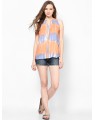 orange-blue casual shirt