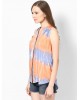 orange-blue casual shirt