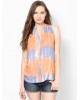 orange-blue casual shirt