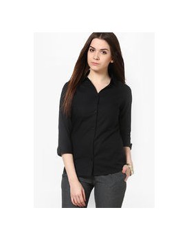 Black casual shirt