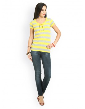 Yellow casual T-shirt