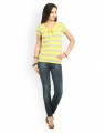 Yellow casual T-shirt